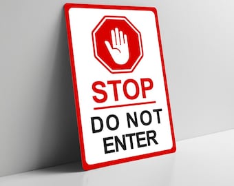 Stop Warning Metal Sign Gift Waterproof Garage Parking Outdoor The Police Any Text Wording Security Sign Plaque Do Not Enter