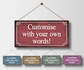 Custom Metal Sign Personalised Colour Hanging Plaque Gifts Any Text Quotes Fun Gift Five Sizes Waterproof  Indoor / Outdoor Personalized