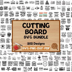 202 planche à découper SVG Bundle, Svg drôle de planche à découper, planche à découper, planche à découper citations Svg Bundle, cuisine planche à découper svg, svg de cuisson