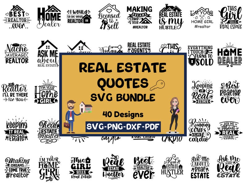 Real Estate SVG Bundle | Realtor SVG | House Sold SVG | Real Estate ...
