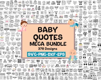 Paquete de bebé, SVG de bebé, SVG de mono, SVG de recién nacido, SVG de baby shower, SVG de guardería, Huellas de bebé, Archivos de corte Cricut, Silueta