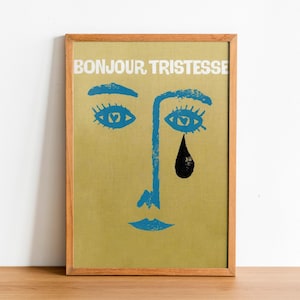 Bonjour Tristesse 1958 – Vintage Movie Poster – French Drama Film – Digital Instant Download