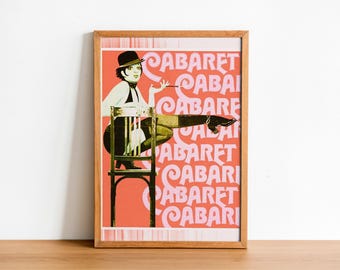 Cabaret (1972) – Vintage Musical Movie Poster Digital Download – Liza Minnelli – Retro Art Deco Collectible Wall Decor
