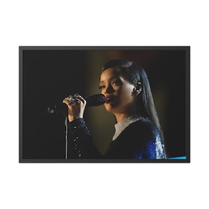 Rihanna - Music Icon Portrait - High Resolution Singing Performance Photography Print