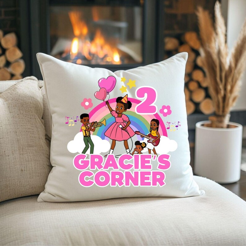 gracie's corner, custom clipart, custom png file, birthday girl, birthday png, custom png art, digital cartoon, digital download, gracie theme art, kids png design, party printables, printable png, sublimation file