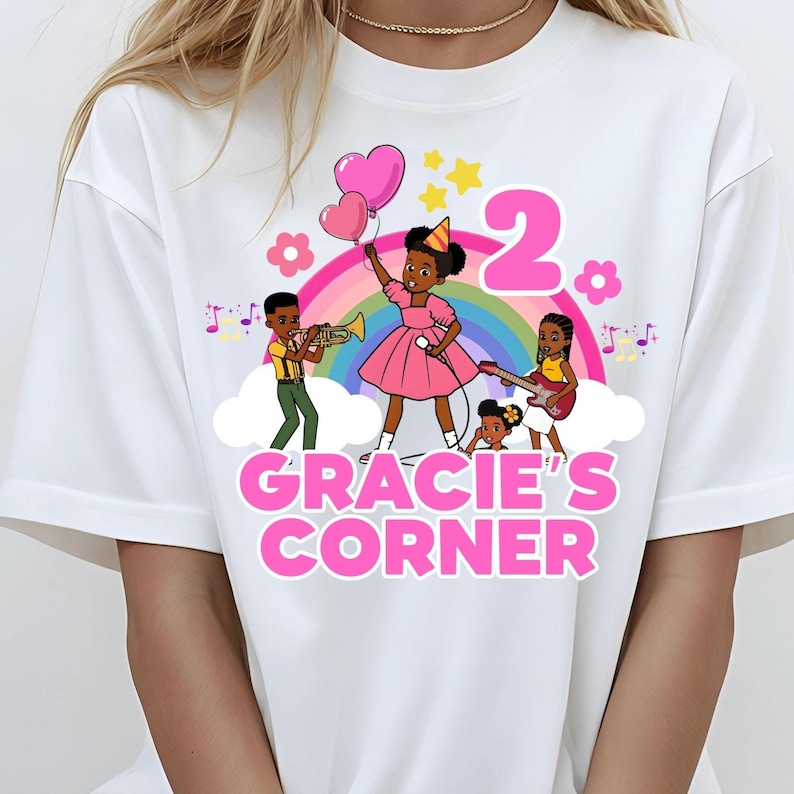gracie's corner, custom clipart, custom png file, birthday girl, birthday png, custom png art, digital cartoon, digital download, gracie theme art, kids png design, party printables, printable png, sublimation file
