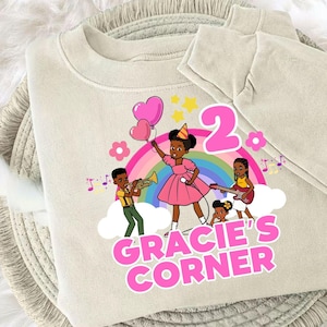 gracie's corner, custom clipart, custom png file, birthday girl, birthday png, custom png art, digital cartoon, digital download, gracie theme art, kids png design, party printables, printable png, sublimation file
