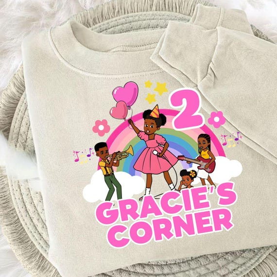 Gracie's corner Personalized  Custom clipart Gracie theme art Kids png design Gracie PNG Birthday png Editable PNG Canva