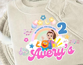Urodziny Rachel png Spersonalizowana koszulka Ms Rachel PNG, Urodziny Pani Rachel PNG, Motyw imprezy Rachel PNG, Edytowalny Rachel png Canva