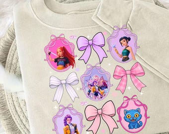 Kpop Huntrix PNG, Dämonenjäger PNG, Kokett Bogen Dämonenjäger PNG, Saja Mädchen Png, Derpy Tiger, Kpop Huntrix Mädchen Png, Instant Download