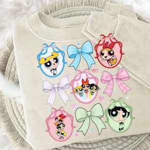 Powerpuff Girls PNG, Trendig kokett png, Powerpuff Girls PNG, Powerpuff Girl Cricut-filer, Powerpuff Girl PNG, Kokett png-designer