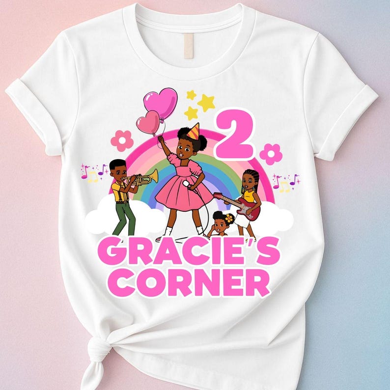 gracie's corner, custom clipart, custom png file, birthday girl, birthday png, custom png art, digital cartoon, digital download, gracie theme art, kids png design, party printables, printable png, sublimation file