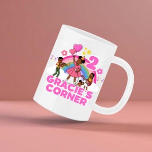 gracie's corner, custom clipart, custom png file, birthday girl, birthday png, custom png art, digital cartoon, digital download, gracie theme art, kids png design, party printables, printable png, sublimation file