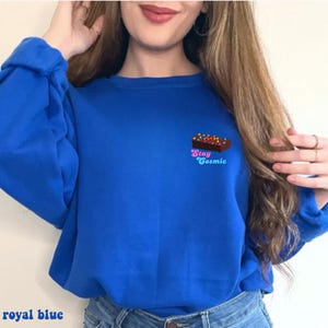 Y2K Rainbow Sprinkle Brownie Crewneck Sweatshirt, Cosmic Dessert, Nostalgic Brownie Sweatshirt, Retro Brownie, Nostalgia Sweatshirt, 90sBaby