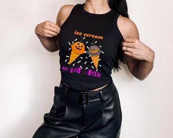 Summerween Tank Top, Fun Summer Apparel, Cute Women's Top, Perfect for Beach Days, Summer Parties, Summerween, Summerween Apparel, Spooky