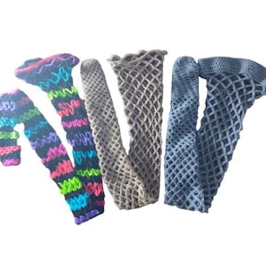 Fishnets Stockings Ad Infinitum - PDF Crochet Pattern Worksheet