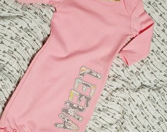 Personalized Baby Gown, 0-3 month