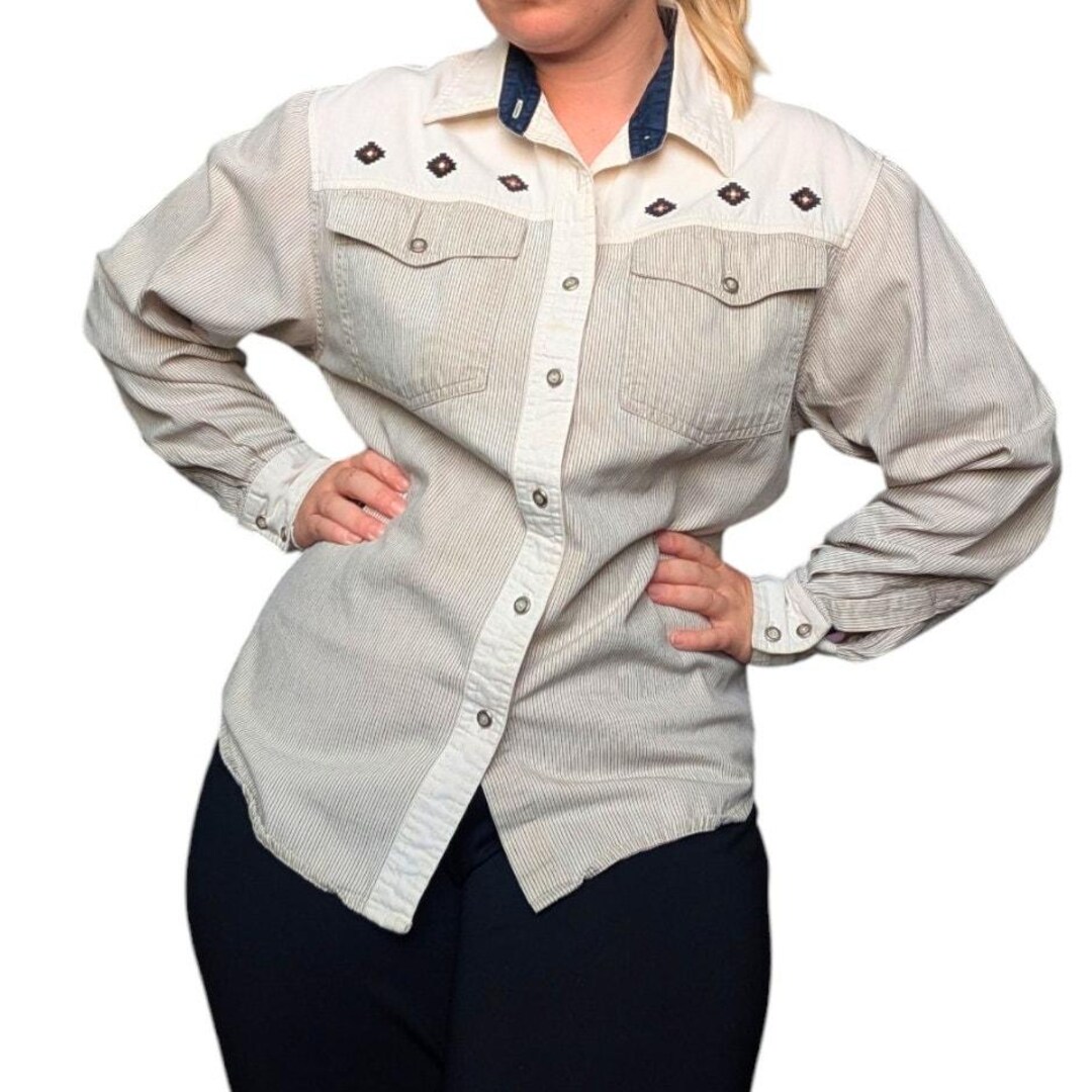 Vintage Wrangler Western Button Down - L main image 1