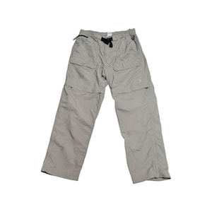 Vintage Y2K The North Face Zip Off Cargo Pants Tan Beige Belted Mens Medium