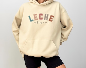 Borstvoedingshoodie, Leche – Made by Mom hoodie, hoodie für stillende Mamas, Gift für Stillende, Stillzeit Kleidung, Gift für Mama