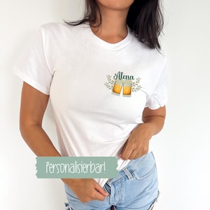 Oktoberfest Shirt personalisierbar, Oktoberfest Gruppenshirt, Bayerisches Bier T-Shirt, Dirndl Shirt JGA, Volksfest Gruppenshirt