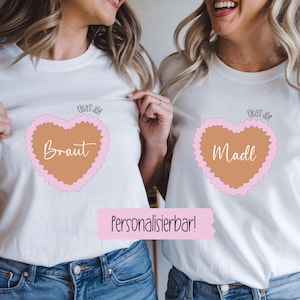 Oktoberfest Braut & Madl Shirts JGA, Oktoberfest Gruppenshirt, Bayerisches Bier T-Shirt, Dirndl Shirt JGA, Gruppenshirt, Wiesn, Wasn Shirt