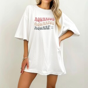 Aquarius Shirt, Birthday Gifts, Aquarius Tshirt, Zodiac Birthday, Aquarius Gifts, January And February Star Sign Tee