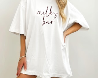 Breastfeeding Mom Graphic Tee, Mama Breastfeeding Milk Bar, Lactation Mom Breastfeeding Gift, Mom Tee, Breastfeeding Mama Tee, EU