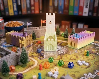 Portable Folding Dice Tower, 3D Printed Compact Dice Roller for Tabletop and RPG Games