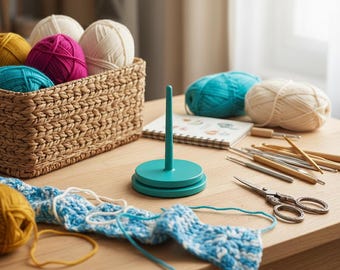 Tangle Free Yarn Spinner, glatter Garnhalter für Häkeler und Stricker