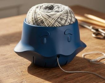 Whale Yarn Bowl for Crochet and Knitting, Animal Yarn Holder, 3D Printed Yarn Organizer for Desk or Couch