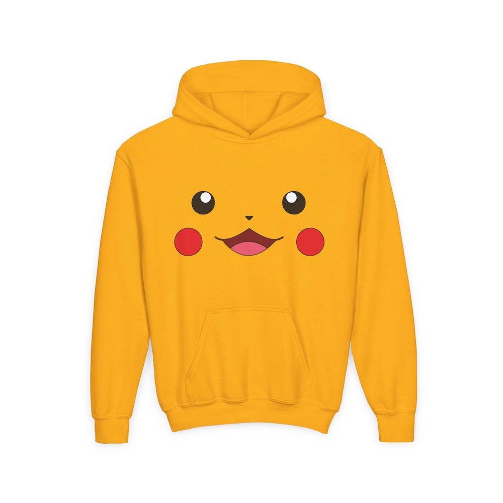 Pikachu Kids Hoodie - Youth Heavy Blend Sweatshirt, Cute Pokemon Apparel, Birthday Gift, Cosplay Costume, Anime Lover Hoodie Bespoketshirt Collections