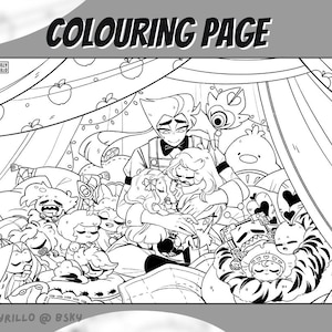 Sleeping Tots︱Pagina da colorare stampabile in formato A4
