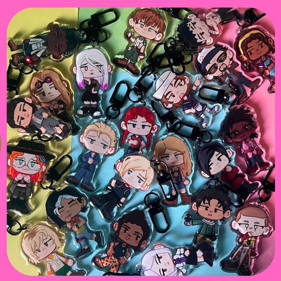 RESTOCK! Dbd Survivor Keychains | Dead by Daylight Charms | - Etsy