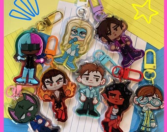 DISPATCH Inspired Fan-made Acrylic + Epoxy Keychains Charms | 2.5 Inch