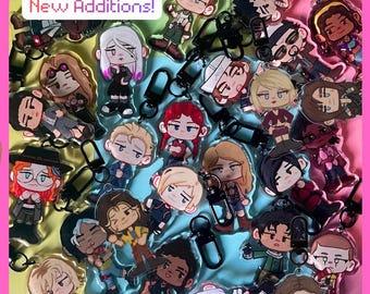 NEW RELEASES! dbd inspired survivor keychains | Dead By Daylight Charms | 2.5 inches