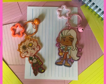 Lifeweaver & Junkrat Acrylic Keychains  | OW2 overwatch Charms (IN HAND)