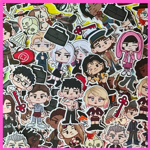 UPDATED! Choose your Survivor + Item! | DBD stickers | Dead By Daylight Matte Stickers | Buy 3, get 1 free!