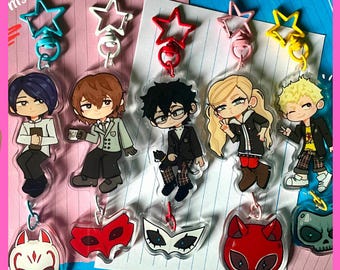 P5 Persona Inspired Acrylic Keychains | Connection Charms