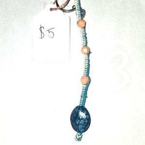 Pretty Blue Stone Keychain