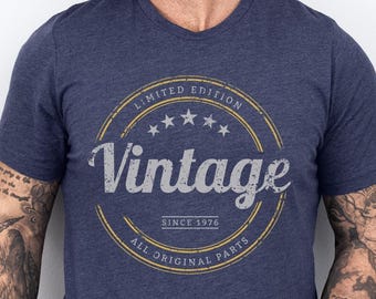 Vintage 1976 T-Shirt, 50th Birthday Gift