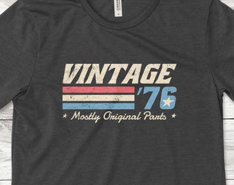 Vintage 1976 T-Shirt, 50th Birthday Gift