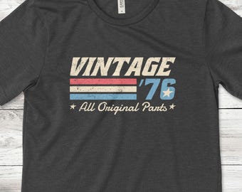 Vintage 1976 T-Shirt, 50th Birthday Gift