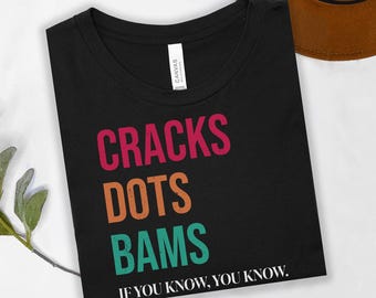 Retro Distressed Cracks Dots Bams Mahjong Shirt, Funny If You Know You Know Game Tee, Humorous Tile Game Gift for Mahjong Players