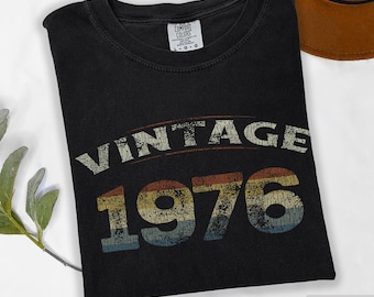 1976 50th Birthday T-Shirt, Retro Vintage Style