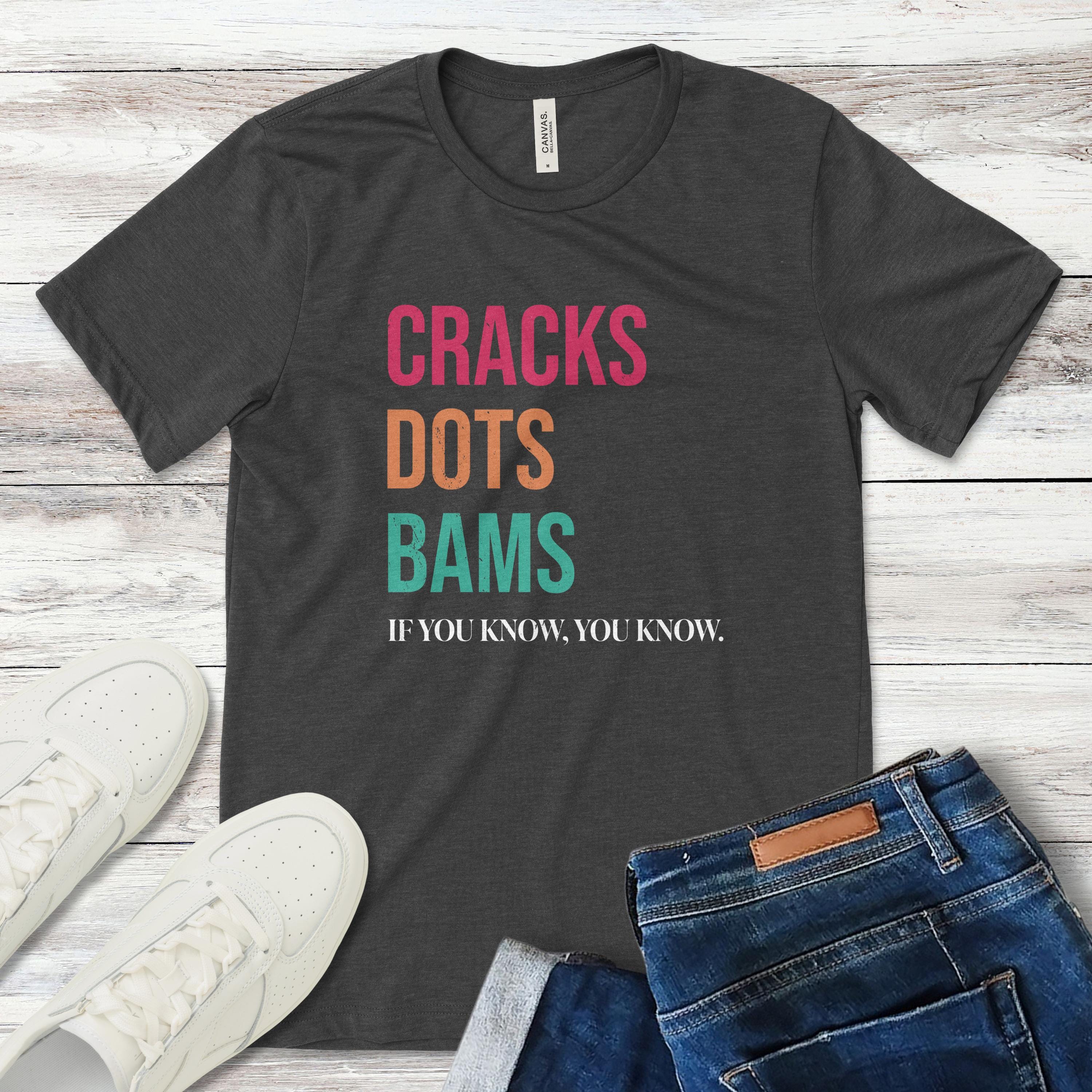 Retro Cracks Dots Bams Mahjong Shirt, Funny If You Know You Know Game Tee, Humorous Tile Game Gift for Mahjong Players