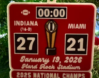 Indiana Hoosiers Football Ornament | Welcome to Miami: a Nationional Championship Tribute