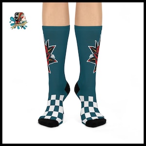 Cool cute tattoo socks gift idea for his or her matching socks for group or sports team matching color outfit footwear novelty gift idea