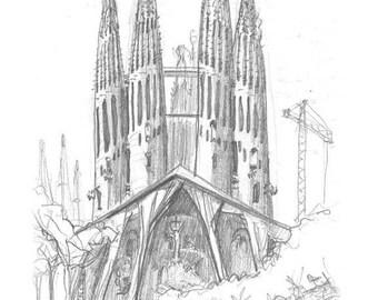 8x10 Print - Sagrada Familia