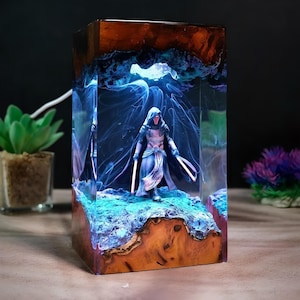 Star Wars Darth Revan epoxy lamp, Darth Vader diorama lamp, Custom Star Wars Epoxy Night Light, Planet Wars lamp, resin lamp, Christmas Gift